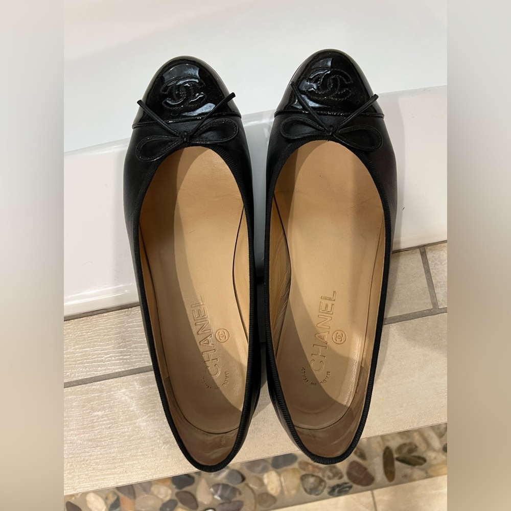 Chanel Black Ballet Flats